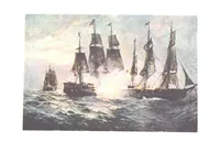 An illustration from Naval Actions of the War of 1812 ... With 21 illustrations in color by C. T. Chapman (1897)
