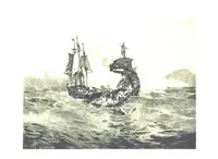An illustration from Naval Actions of the War of 1812 ... With 21 illustrations in color by C. T. Chapman (1897)