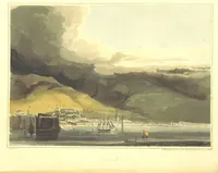 An illustration from A Voyage to Cochin China, in the years 1792, and 1793: containing a general view of the productions, and political importance of this kingdom; and also of such European settlements as were visited on the voyage, with sketches of the manners, character, and condition of their inhabitants. To which is annexed an account of a journey, made in the years 1801 and 1802, to the residence of the chief of the Booshuana nation ... from a manuscript journal [by - Truter] with a chart of the route, etc (1806)