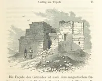 An illustration from Reisen und Entdeckungen in Nord- und Central-Afrika in den Jahren 1849 bis 1855. Von Dr. H. Barth. Tagebuch seiner im Auftrag der Brittischen Regierung unternommenen Reise ... Mit Karten, Holzschnitten und Bildern. L.P (1857)