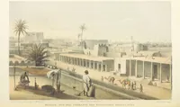 An illustration from Reisen und Entdeckungen in Nord- und Central-Afrika in den Jahren 1849 bis 1855. Von Dr. H. Barth. Tagebuch seiner im Auftrag der Brittischen Regierung unternommenen Reise ... Mit Karten, Holzschnitten und Bildern. L.P (1857)