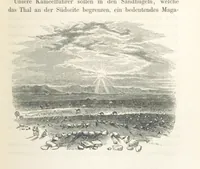 An illustration from Reisen und Entdeckungen in Nord- und Central-Afrika in den Jahren 1849 bis 1855. Von Dr. H. Barth. Tagebuch seiner im Auftrag der Brittischen Regierung unternommenen Reise ... Mit Karten, Holzschnitten und Bildern. L.P (1857)