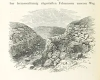 An illustration from Reisen und Entdeckungen in Nord- und Central-Afrika in den Jahren 1849 bis 1855. Von Dr. H. Barth. Tagebuch seiner im Auftrag der Brittischen Regierung unternommenen Reise ... Mit Karten, Holzschnitten und Bildern. L.P (1857)