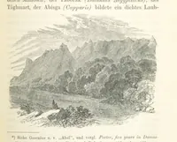 An illustration from Reisen und Entdeckungen in Nord- und Central-Afrika in den Jahren 1849 bis 1855. Von Dr. H. Barth. Tagebuch seiner im Auftrag der Brittischen Regierung unternommenen Reise ... Mit Karten, Holzschnitten und Bildern. L.P (1857)