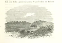 An illustration from Reisen und Entdeckungen in Nord- und Central-Afrika in den Jahren 1849 bis 1855. Von Dr. H. Barth. Tagebuch seiner im Auftrag der Brittischen Regierung unternommenen Reise ... Mit Karten, Holzschnitten und Bildern. L.P (1857)