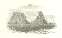 An illustration from Reisen und Entdeckungen in Nord- und Central-Afrika in den Jahren 1849 bis 1855. Von Dr. H. Barth. Tagebuch seiner im Auftrag der Brittischen Regierung unternommenen Reise ... Mit Karten, Holzschnitten und Bildern. L.P (1857)