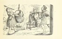 An illustration from The White Wife; with other stories, supernatural, romantic and legendary; collected and illustrated by Cuthbert Bede (1865)