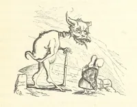 An illustration from The White Wife; with other stories, supernatural, romantic and legendary; collected and illustrated by Cuthbert Bede (1865)