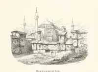 An illustration from Die Insel Rhodus, aus eigener Anschauung und nach den vorhandenen Quellen historisch, geographisch, archäologisch, malerisch beschrieben und durch Originalradirungen und Holzschnitte nach eigenen Naturstudien und Zeichnungen illustrirt. F.P (1862)