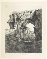 An illustration from Die Insel Rhodus, aus eigener Anschauung und nach den vorhandenen Quellen historisch, geographisch, archäologisch, malerisch beschrieben und durch Originalradirungen und Holzschnitte nach eigenen Naturstudien und Zeichnungen illustrirt. F.P (1862)