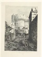 An illustration from Die Insel Rhodus, aus eigener Anschauung und nach den vorhandenen Quellen historisch, geographisch, archäologisch, malerisch beschrieben und durch Originalradirungen und Holzschnitte nach eigenen Naturstudien und Zeichnungen illustrirt. F.P (1862)