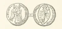 An illustration from Die Insel Rhodus, aus eigener Anschauung und nach den vorhandenen Quellen historisch, geographisch, archäologisch, malerisch beschrieben und durch Originalradirungen und Holzschnitte nach eigenen Naturstudien und Zeichnungen illustrirt. F.P (1862)