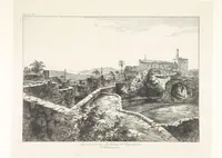 An illustration from Die Insel Rhodus, aus eigener Anschauung und nach den vorhandenen Quellen historisch, geographisch, archäologisch, malerisch beschrieben und durch Originalradirungen und Holzschnitte nach eigenen Naturstudien und Zeichnungen illustrirt. F.P (1862)