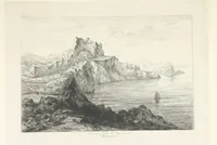 An illustration from Die Insel Rhodus, aus eigener Anschauung und nach den vorhandenen Quellen historisch, geographisch, archäologisch, malerisch beschrieben und durch Originalradirungen und Holzschnitte nach eigenen Naturstudien und Zeichnungen illustrirt. F.P (1862)
