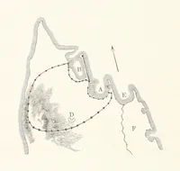 An illustration from Die Insel Rhodus, aus eigener Anschauung und nach den vorhandenen Quellen historisch, geographisch, archäologisch, malerisch beschrieben und durch Originalradirungen und Holzschnitte nach eigenen Naturstudien und Zeichnungen illustrirt. F.P (1862)