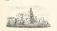 An illustration from Die Insel Rhodus, aus eigener Anschauung und nach den vorhandenen Quellen historisch, geographisch, archäologisch, malerisch beschrieben und durch Originalradirungen und Holzschnitte nach eigenen Naturstudien und Zeichnungen illustrirt. F.P (1862)