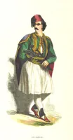 An illustration from Die Völker des Erdballs nach ihrer Abstammung und Verwandtschaft, und ihren Eigenthümlichkeiten in Regierungsform, Religion, Sitte und Tracht ... Mit ... colorirten Abbildungen (1845)