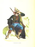 An illustration from Die Völker des Erdballs nach ihrer Abstammung und Verwandtschaft, und ihren Eigenthümlichkeiten in Regierungsform, Religion, Sitte und Tracht ... Mit ... colorirten Abbildungen (1845)