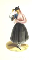 An illustration from Die Völker des Erdballs nach ihrer Abstammung und Verwandtschaft, und ihren Eigenthümlichkeiten in Regierungsform, Religion, Sitte und Tracht ... Mit ... colorirten Abbildungen (1845)