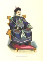 An illustration from Die Völker des Erdballs nach ihrer Abstammung und Verwandtschaft, und ihren Eigenthümlichkeiten in Regierungsform, Religion, Sitte und Tracht ... Mit ... colorirten Abbildungen (1845)