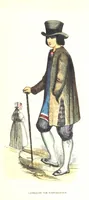 An illustration from Die Völker des Erdballs nach ihrer Abstammung und Verwandtschaft, und ihren Eigenthümlichkeiten in Regierungsform, Religion, Sitte und Tracht ... Mit ... colorirten Abbildungen (1845)