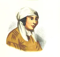 An illustration from Die Völker des Erdballs nach ihrer Abstammung und Verwandtschaft, und ihren Eigenthümlichkeiten in Regierungsform, Religion, Sitte und Tracht ... Mit ... colorirten Abbildungen (1845)