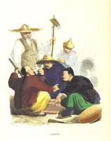 An illustration from Die Völker des Erdballs nach ihrer Abstammung und Verwandtschaft, und ihren Eigenthümlichkeiten in Regierungsform, Religion, Sitte und Tracht ... Mit ... colorirten Abbildungen (1845)