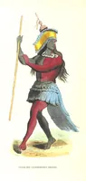 An illustration from Die Völker des Erdballs nach ihrer Abstammung und Verwandtschaft, und ihren Eigenthümlichkeiten in Regierungsform, Religion, Sitte und Tracht ... Mit ... colorirten Abbildungen (1845)