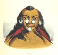 An illustration from Die Völker des Erdballs nach ihrer Abstammung und Verwandtschaft, und ihren Eigenthümlichkeiten in Regierungsform, Religion, Sitte und Tracht ... Mit ... colorirten Abbildungen (1845)