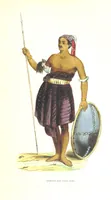An illustration from Die Völker des Erdballs nach ihrer Abstammung und Verwandtschaft, und ihren Eigenthümlichkeiten in Regierungsform, Religion, Sitte und Tracht ... Mit ... colorirten Abbildungen (1845)
