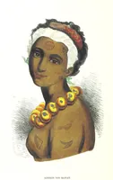 An illustration from Die Völker des Erdballs nach ihrer Abstammung und Verwandtschaft, und ihren Eigenthümlichkeiten in Regierungsform, Religion, Sitte und Tracht ... Mit ... colorirten Abbildungen (1845)