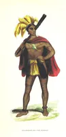 An illustration from Die Völker des Erdballs nach ihrer Abstammung und Verwandtschaft, und ihren Eigenthümlichkeiten in Regierungsform, Religion, Sitte und Tracht ... Mit ... colorirten Abbildungen (1845)