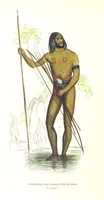 An illustration from Die Völker des Erdballs nach ihrer Abstammung und Verwandtschaft, und ihren Eigenthümlichkeiten in Regierungsform, Religion, Sitte und Tracht ... Mit ... colorirten Abbildungen (1845)