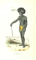 An illustration from Die Völker des Erdballs nach ihrer Abstammung und Verwandtschaft, und ihren Eigenthümlichkeiten in Regierungsform, Religion, Sitte und Tracht ... Mit ... colorirten Abbildungen (1845)