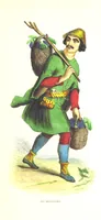 An illustration from Die Völker des Erdballs nach ihrer Abstammung und Verwandtschaft, und ihren Eigenthümlichkeiten in Regierungsform, Religion, Sitte und Tracht ... Mit ... colorirten Abbildungen (1845)