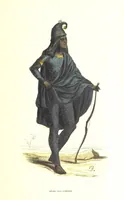 An illustration from Die Völker des Erdballs nach ihrer Abstammung und Verwandtschaft, und ihren Eigenthümlichkeiten in Regierungsform, Religion, Sitte und Tracht ... Mit ... colorirten Abbildungen (1845)