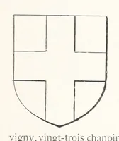 An illustration from Beaujolais-Forez-Dombes. Thizy et les environs. Armorial et notes généalogiques. Ouvrage orné de 380 gravures et rédigé d'après les notes éparses laissées par Étienne Mulsant, etc (1899)