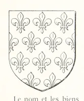 An illustration from Beaujolais-Forez-Dombes. Thizy et les environs. Armorial et notes généalogiques. Ouvrage orné de 380 gravures et rédigé d'après les notes éparses laissées par Étienne Mulsant, etc (1899)