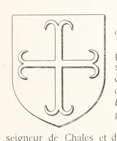 An illustration from Beaujolais-Forez-Dombes. Thizy et les environs. Armorial et notes généalogiques. Ouvrage orné de 380 gravures et rédigé d'après les notes éparses laissées par Étienne Mulsant, etc (1899)