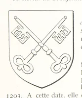 An illustration from Beaujolais-Forez-Dombes. Thizy et les environs. Armorial et notes généalogiques. Ouvrage orné de 380 gravures et rédigé d'après les notes éparses laissées par Étienne Mulsant, etc (1899)