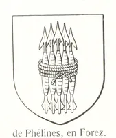 Picture 51 of 87 from Beaujolais-Forez-Dombes. Thizy et les environs. Armorial et notes généalogiques. Ouvrage orné de 380 gravures et rédigé d'après les notes éparses laissées par Étienne Mulsant, etc (1899), leaf 32