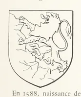 An illustration from Beaujolais-Forez-Dombes. Thizy et les environs. Armorial et notes généalogiques. Ouvrage orné de 380 gravures et rédigé d'après les notes éparses laissées par Étienne Mulsant, etc (1899)