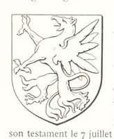 Picture 58 of 87 from Beaujolais-Forez-Dombes. Thizy et les environs. Armorial et notes généalogiques. Ouvrage orné de 380 gravures et rédigé d'après les notes éparses laissées par Étienne Mulsant, etc (1899), leaf 37