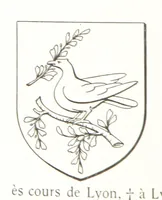 Picture 60 of 87 from Beaujolais-Forez-Dombes. Thizy et les environs. Armorial et notes généalogiques. Ouvrage orné de 380 gravures et rédigé d'après les notes éparses laissées par Étienne Mulsant, etc (1899), leaf 40