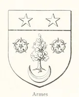 Picture 75 of 87 from Beaujolais-Forez-Dombes. Thizy et les environs. Armorial et notes généalogiques. Ouvrage orné de 380 gravures et rédigé d'après les notes éparses laissées par Étienne Mulsant, etc (1899), leaf 51