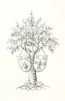 An illustration from Beaujolais-Forez-Dombes. Thizy et les environs. Armorial et notes généalogiques. Ouvrage orné de 380 gravures et rédigé d'après les notes éparses laissées par Étienne Mulsant, etc (1899)