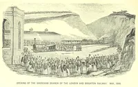 An illustration from “A Peep into the Past”: Brighton in the Olden Time, with glances at the present, etc. [With plates, including portraits (1892)
