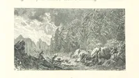 An illustration from The Pyrenees: a description of summer life at French watering places ... With ... illustrations by Gustave Doré, and a new map of the Central Pyrenees (1881)