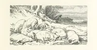 An illustration from The Pyrenees: a description of summer life at French watering places ... With ... illustrations by Gustave Doré, and a new map of the Central Pyrenees (1881)