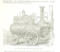 An illustration from Notices of Mining Machinery and various mechanical appliances in use chiefly in the Pacific States and Territories, for mining, raising, and working ores, etc (1871)